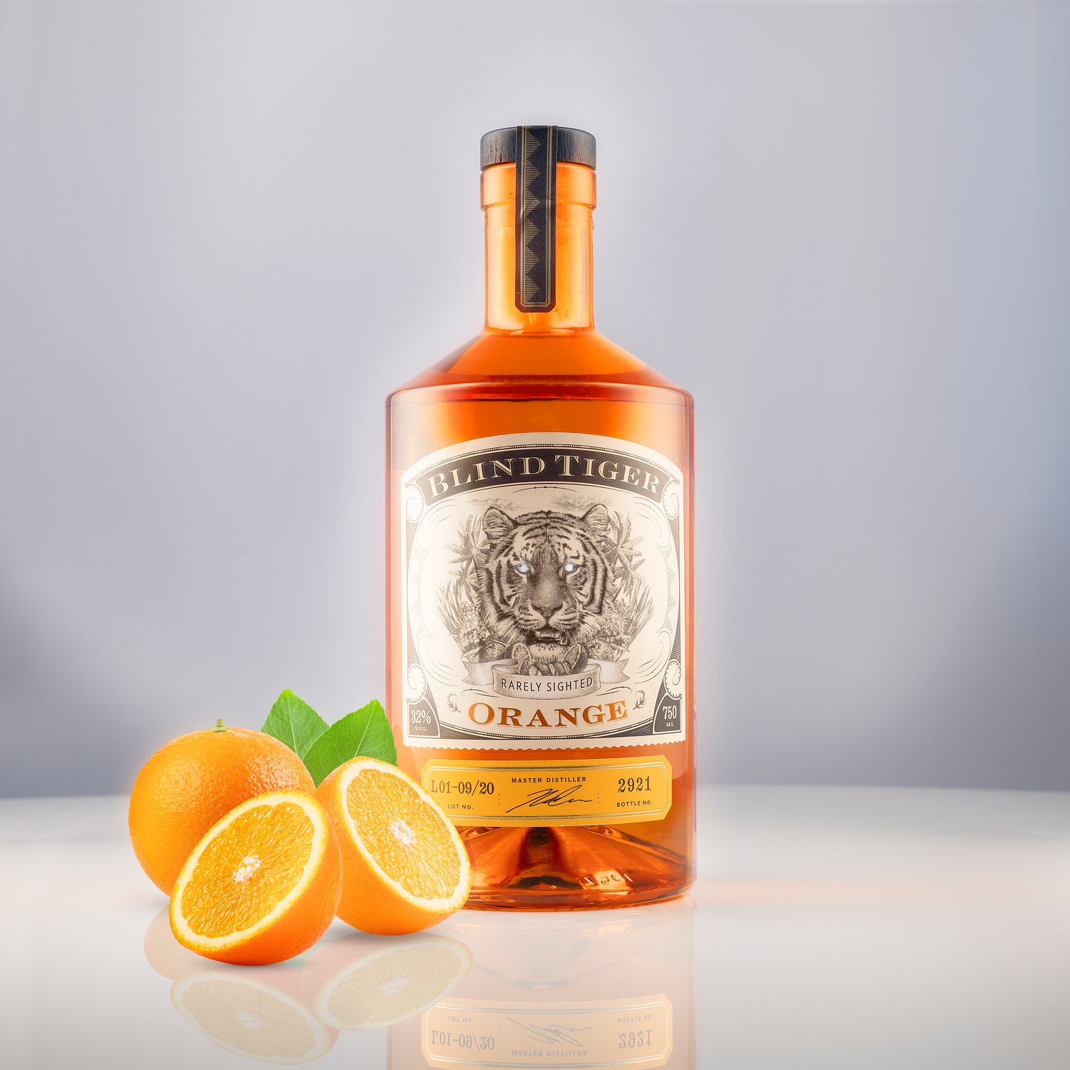 Blind Tiger Gin styled creative product photography