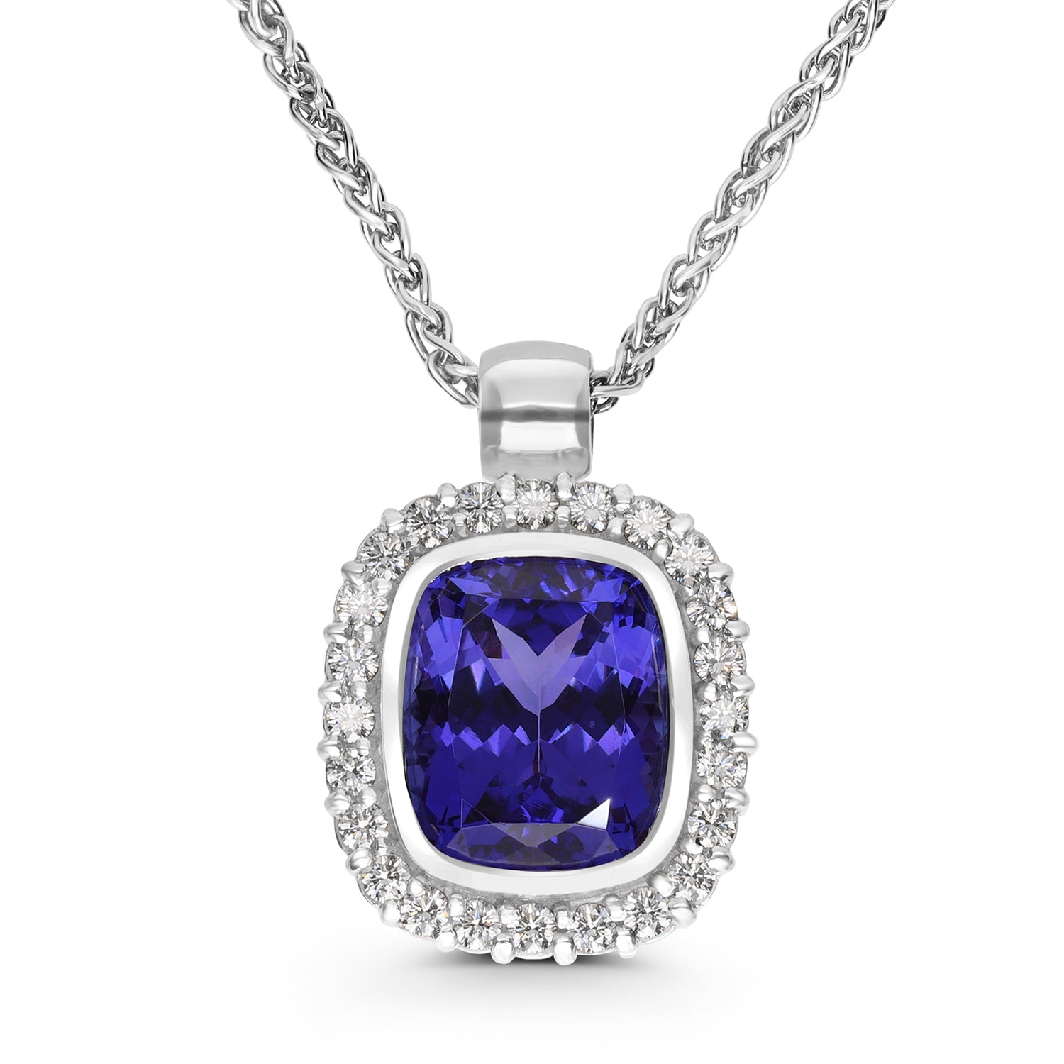 van Deijl Jewellery sapphire and diamond necklace product photography