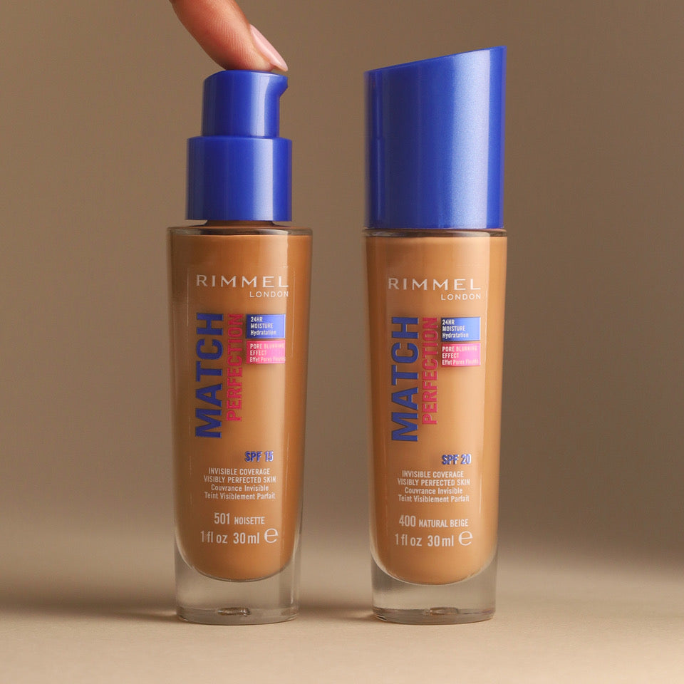 Rimmel foundation styled product photography